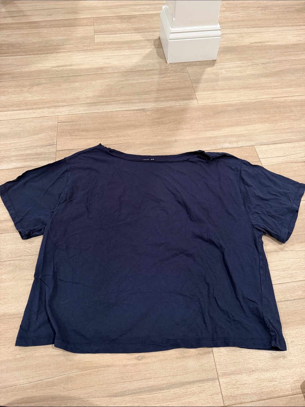 aerie Navy Short-Sleeve Boxy Tee